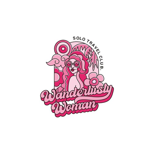  Logo for a women's solo travel e-commerce.
