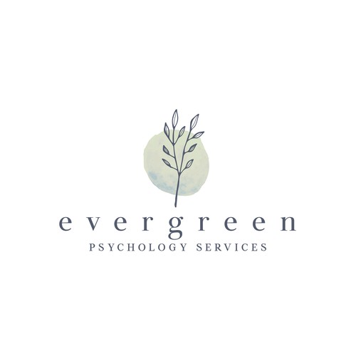 An organic, hand drawn logo design for a psychology services brand for children