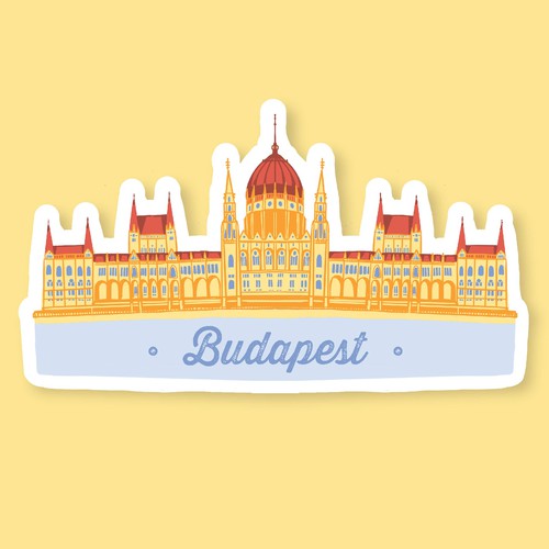 Budapest Parliament Sticker