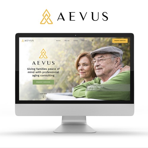 Aevus A redesign to create an elegant yet simple to use site for Aging Consulting