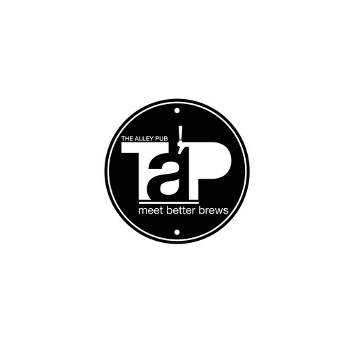 Typography logo for craft beer bar