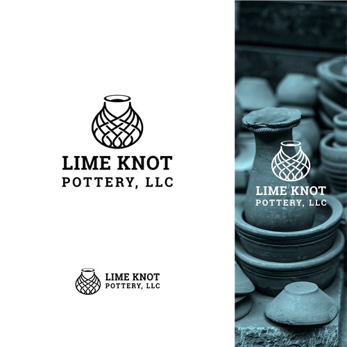 Lime Knot Pottery Logo Concept