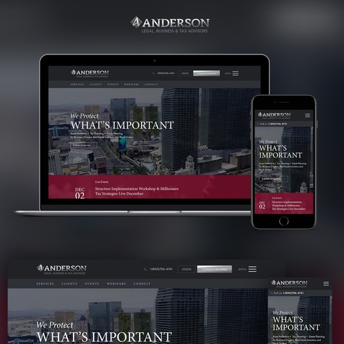 Law firm professional web design