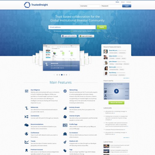 Exciting new homepage design for Trusted Insight!!!