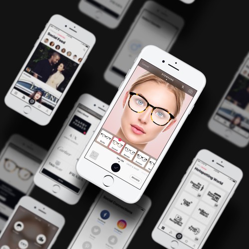 iOS app design for trend fashion company