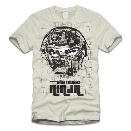 Help Create New Tee Shirt Logo For "THE MUSIC NINJA"  Blog