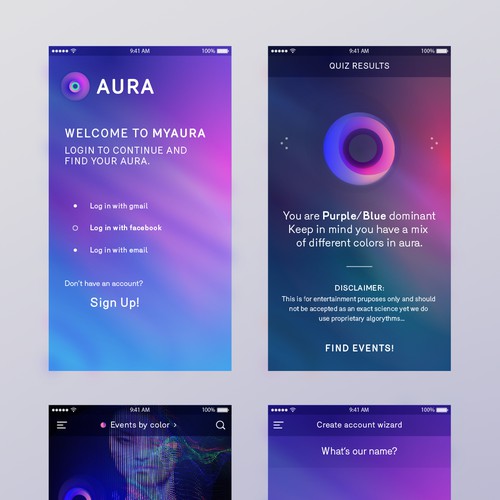 Aura iOs app