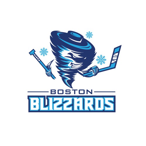 Boston Blizzards  logo hockey team