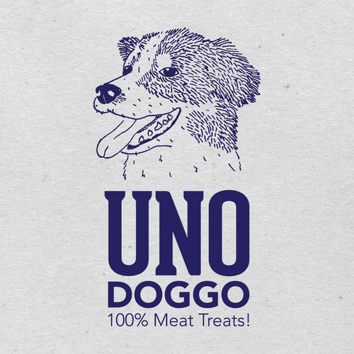 Illustrated Logo for Dog Treat Brand