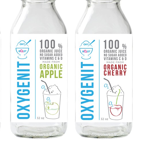Label design for organic juices