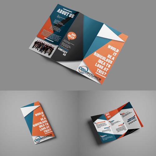Bold Brochure For Exciting IT Company