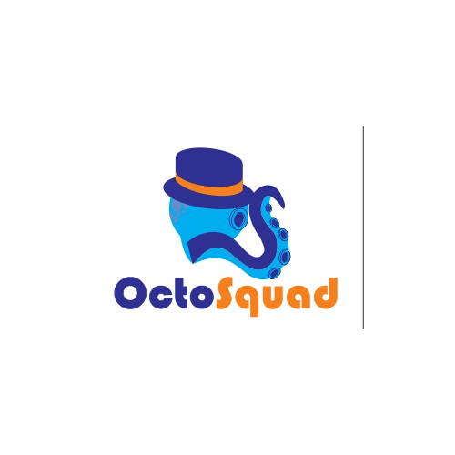 Create a modern and clean logo for Octosquad!