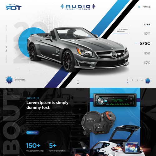 car auto parts website design