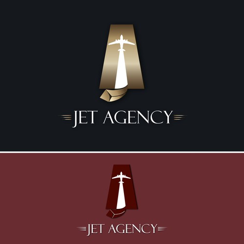 Jet Agency :logo for a private jets company