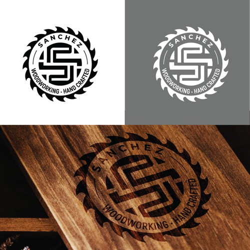 Logo for iron branding on woods