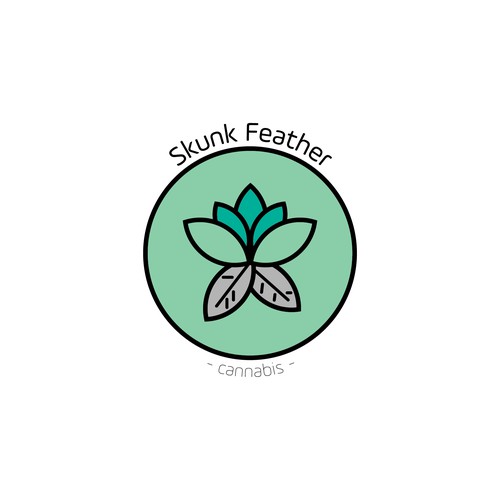 Minimal logo for cannabis company