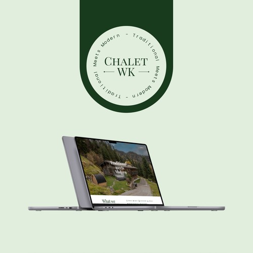 Chalet WK landing page design