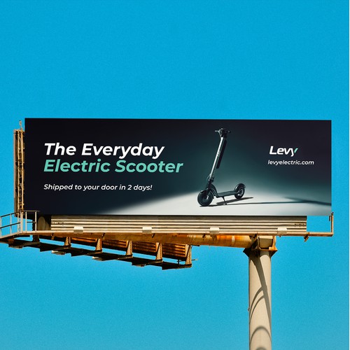 Levy Electric Scooter Billboard