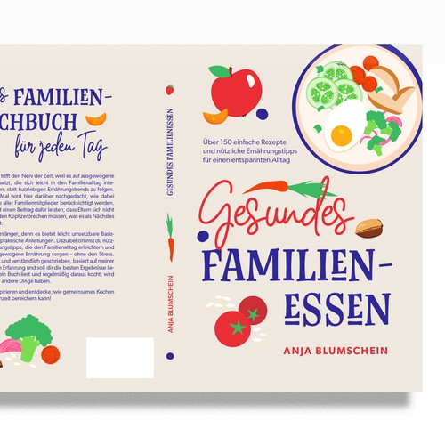 Best-selling book cover for a German family cookbook