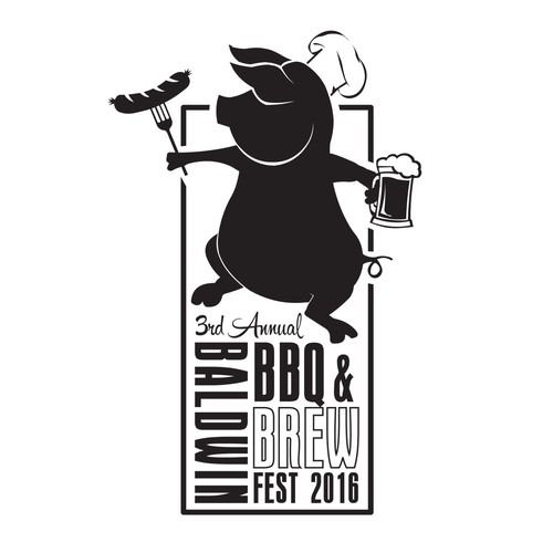 Logo for the Baldwin BBQ and Brew Fest 2016
