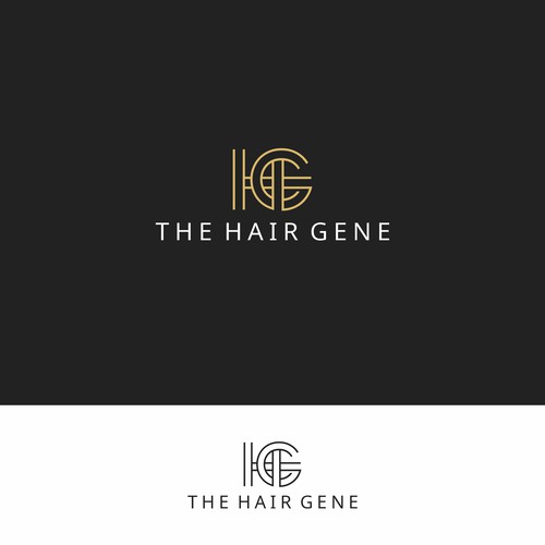 logo concept for hair gene