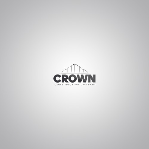 Crown construction company logo