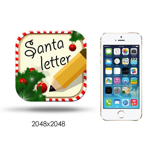 Icon Design for up coming Christmas App "Messages from Santa"