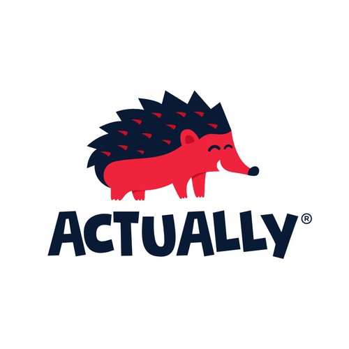 actually brand with hedgehog logo fun