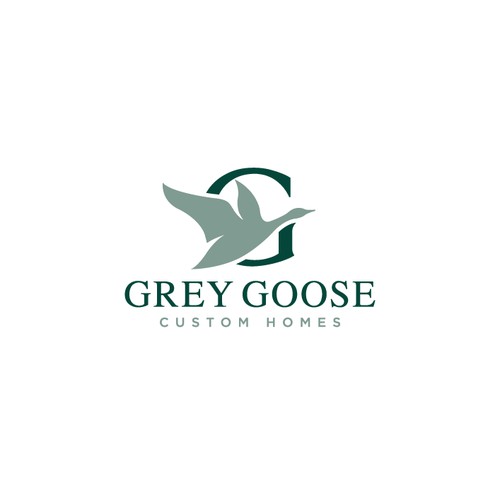 Beautiful Grey Goose logo design.