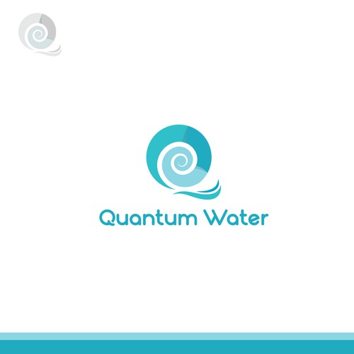 Q and wave logo for Quantum Water