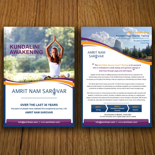 flyer for KundaliniYOGA Awakening International training