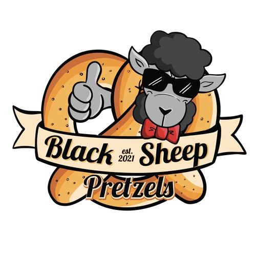 Logo design - Black Sheep PRETZELS!