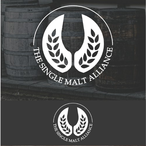 Minimalistic logo concept for the blog about single malt whiskey