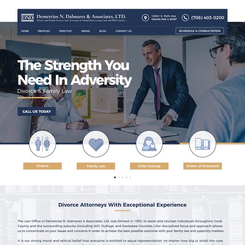 Lawyer Home Page Design