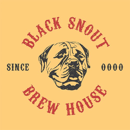 Well aged looking logo for a Brew house