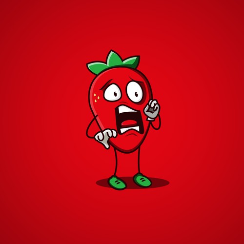 Strawberry Character for packaging