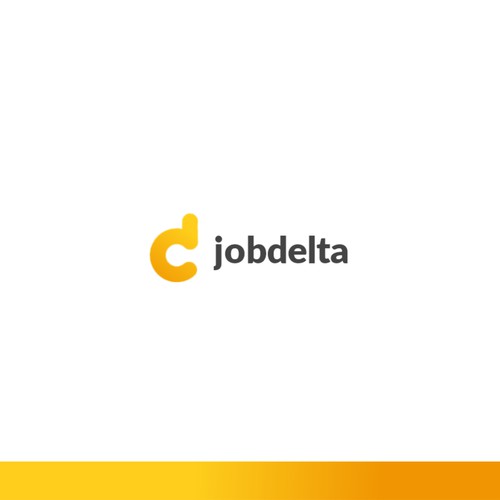 jobdelta global job website logo concept