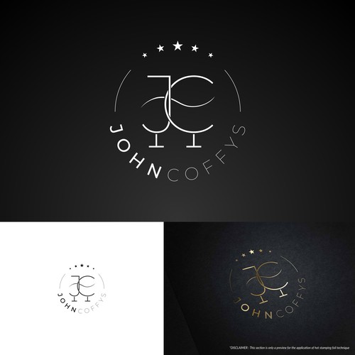 Create a modern logo for a new coffee, cocktail and wine brand