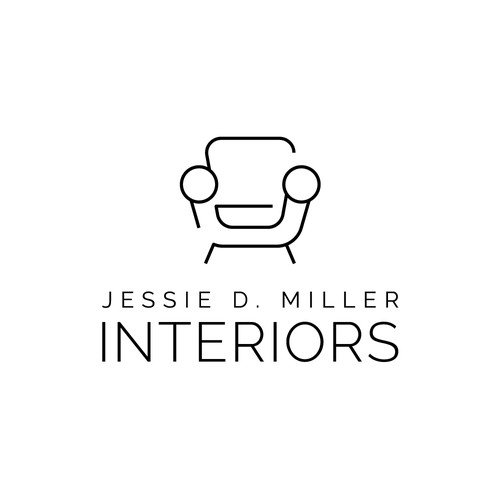 Sophisticated logo concept for interior designer