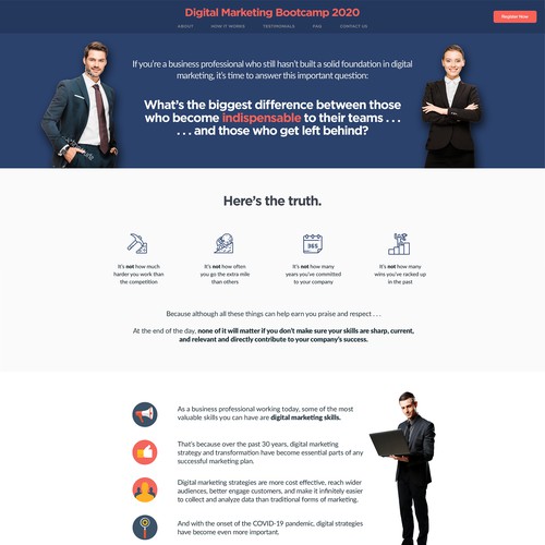 Long form Sales page Design