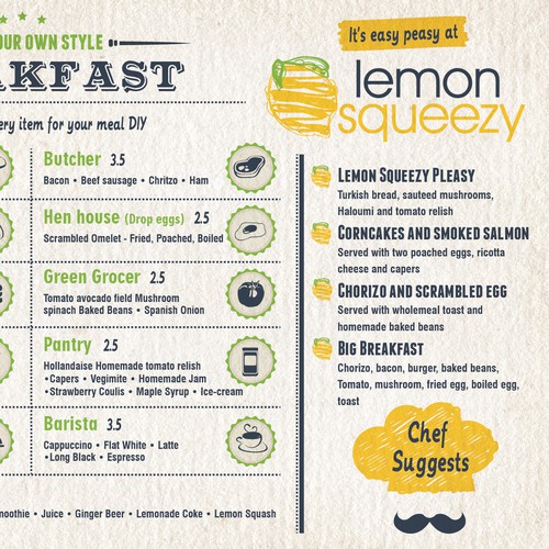 Create the next postcard or flyer for Lemon Squeezy