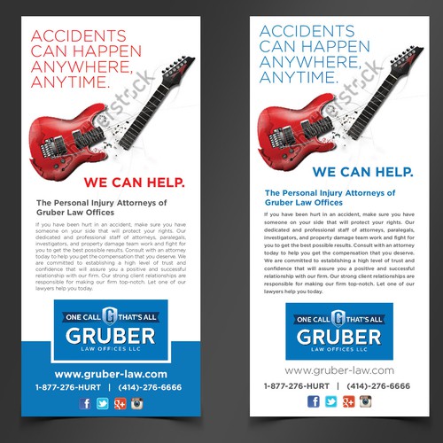 Music Event Magazine Ad for Personal Injury Lawyer