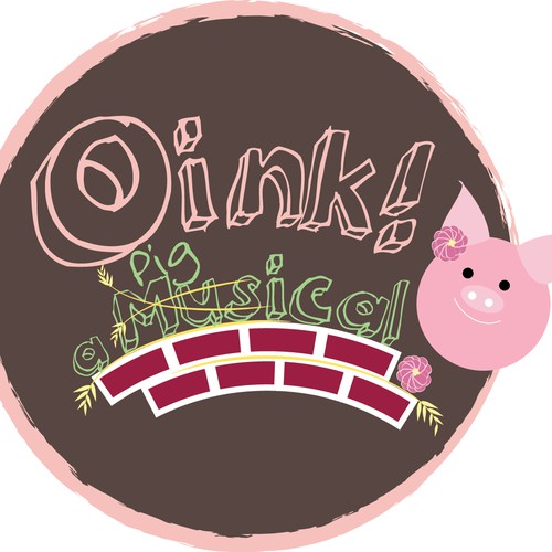 Create the title graphic for the new musical - "Oink!  A Pigsical"