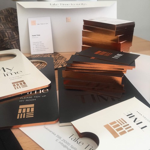 Branding Stationery for Boutique Hotel Time
