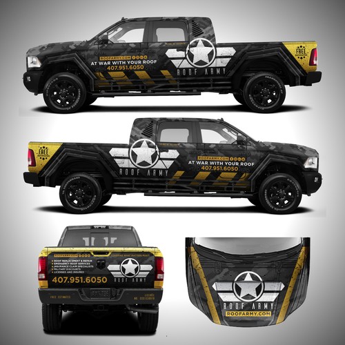 Badass Truck Design for Roof Company