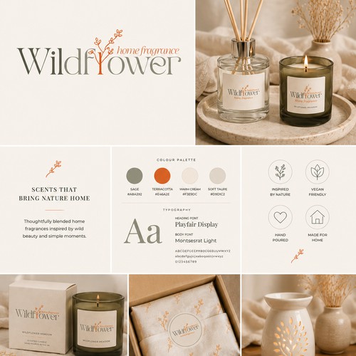 Wildflower Home Fragrance - Brand Identity