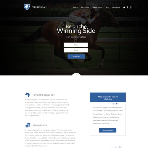 Superconverting Landing Page to entice UK gamblers