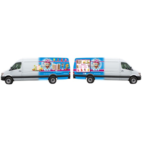 2014 Sprinter 170 WB(Not the extended) Ice Cream truck wrap design