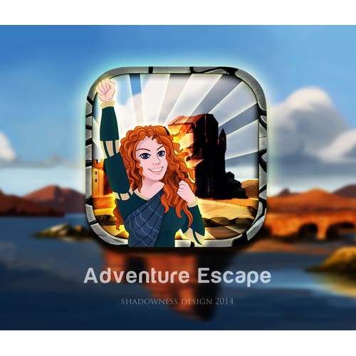Create an app icon (iOS and Android) for mobile escape adventure game!