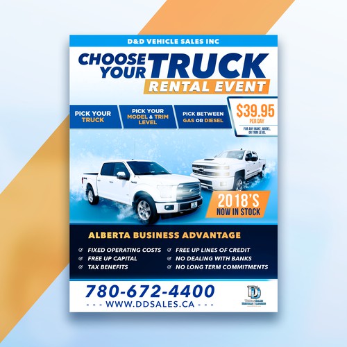 Truck Rental Event Poster